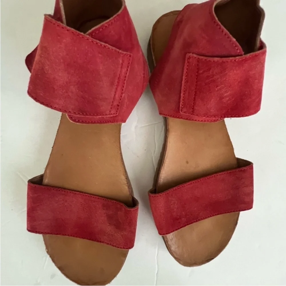Miz Mooz Rori red suede sandal - Picture 2 of 6